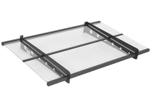Auvent de porte Dortmund 120 x 80 cm CoverTech anthracite