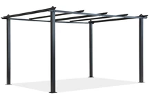 Barbados 3 x 4 m anthracite Garden Point cadre de pergola en métal pour patio