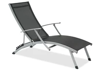 Chaise longue de jardin anthracite Salto Garden Point