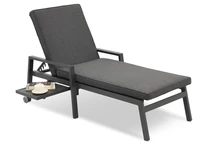 Chaise longue de jardin en aluminium Matera Garden Point anthracite