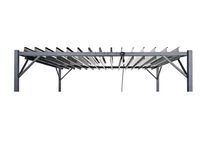 Couverture anthracite pour pergola de terrasse Tasos 3x3m Garden Point