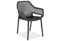 Fauteuil de jardin Aria avec accoudoirs Bica anthracite