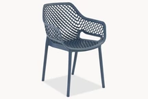 Fauteuil de jardin Aria avec accoudoirs Bica bleu