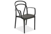 Fauteuil de jardin Vague avec accoudoirs Bica anthracite