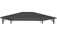 Garden Point Itaka 3x4 anthracite gazebo roof sheathing