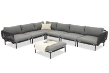 Garden Point Perez Corner 5 meubles d'angle anthracite