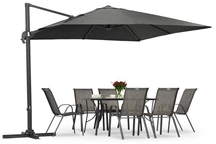 Garden Point antraciet Siena 3x3m tuinparasol