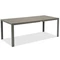 Garden Point grijze aluminium tuinmeubelen met grote Polywood Verona tafel voor 8 personen
