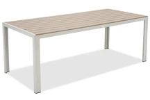 Grande table de jardin en aluminium et polywood 200 cm Verona Garden Point beige