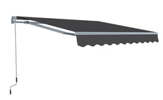 Grijze terraszonwering 350 x 300 cm Garden Point