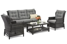 Malaga Coffee 5 anthracite Garden Point technorattan set