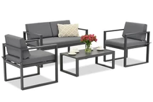 Merlo Garden Point ensemble de meubles de jardin anthracite