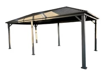 Metalen tuinhuis Sardinia 3x6 Tuinpunt antraciet