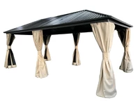 Metalen tuinhuisje Sardinia Premium 3x6 Tuinpunt beige