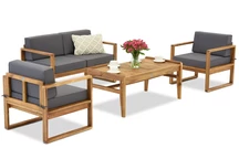 Meuble de jardin en acacia Maskat Coffee 4 Garden Point