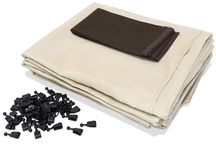 Rideaux crème pour le pavillon Valencia 3x4 m Garden Point