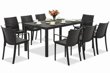 Salon de jardin King/Victoria anthracite pour 8 personnes Bica