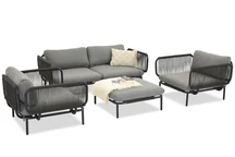 Salon de jardin Perez Coffee 4 anthracite Garden Point