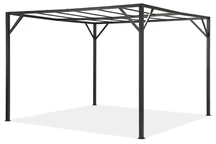 Santorini 3 x 4 m cadre de pergola de terrasse en métal anthracite Garden Point