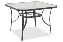 Table carrée Modena gris clair Garden Point
