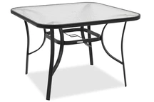 Table carrée Modena noire Garden Point
