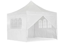 Tente de jardin blanche Essen 3x3m avec parois latérales Garden Point
