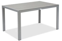 Verona Garden Point aluminium polywood tuintafel lichtgrijs