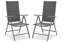 Verona Garden Point aluminium stoelenset - 2 stuks grijs
