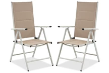 Verona Garden Point set de chaises en aluminium - 2 pièces beige