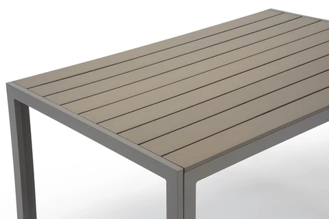 Verona polywood aluminium tuinset voor 4 personen Garden Point grijs