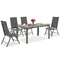 Verona polywood aluminium tuinset voor 4 personen Garden Point grijs