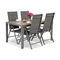 Verona polywood aluminium tuinset voor 4 personen Garden Point grijs