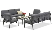 Vigo Coffee 8 antraciet Garden Point luxe tuinset