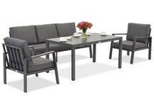 Zakintos Apetito 5 antraciet aluminium set Garden Point