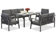 Zakintos Apetito 7 set aluminium anthracite Garden Point