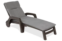 Technorattan opvouwbaar ligbed met kussen Bahama bruin Bica