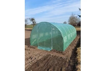 Serre tunnel de jardin avec armature métallique 3x6m Garden Point vert