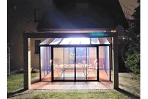 Veranda Sanremo Palram serre - Canopia 3 x 4,25 m grijs