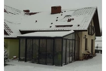 Grijze Veranda Sanremo Palram serre - Canopia 3 x 4,25 m