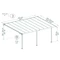 Abri de terrasse en aluminium Sierra Palram - Auvent 3 x 5,46 m blanc