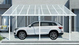 Abri mural aluminium Sierra Palram 3 x 5,46 m blanc