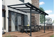 Auvent de terrasse Sierra Palram - Canopia 3 x 3,05 alu gris