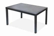 Houston antraciet technorattan tafel