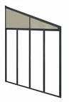 Flanc gris pour auvents Feria et Sierra - profondeur 3 m Palram - Canopia