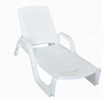 Technorattan ligstoel Nilo wit