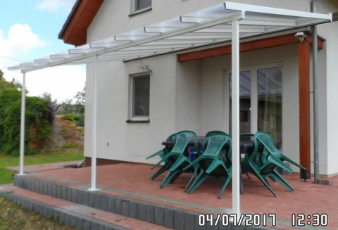 Toit de terrasse Sierra Palram 300 x 546 blanc - photo du client