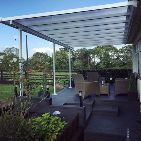 Toit de terrasse - Toit de terrasse Sierra Palram 3 x 5,46 m blanc