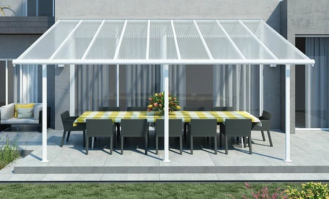 Toit de terrasse en aluminium Sierra Palram 300 x 546 blanc