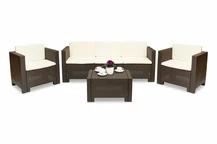 Tuinmeubelset Colorado Coffee 5 bruin Bica