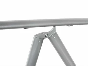 Aluminium constructie  Gepoedercoat, roestvrij sta